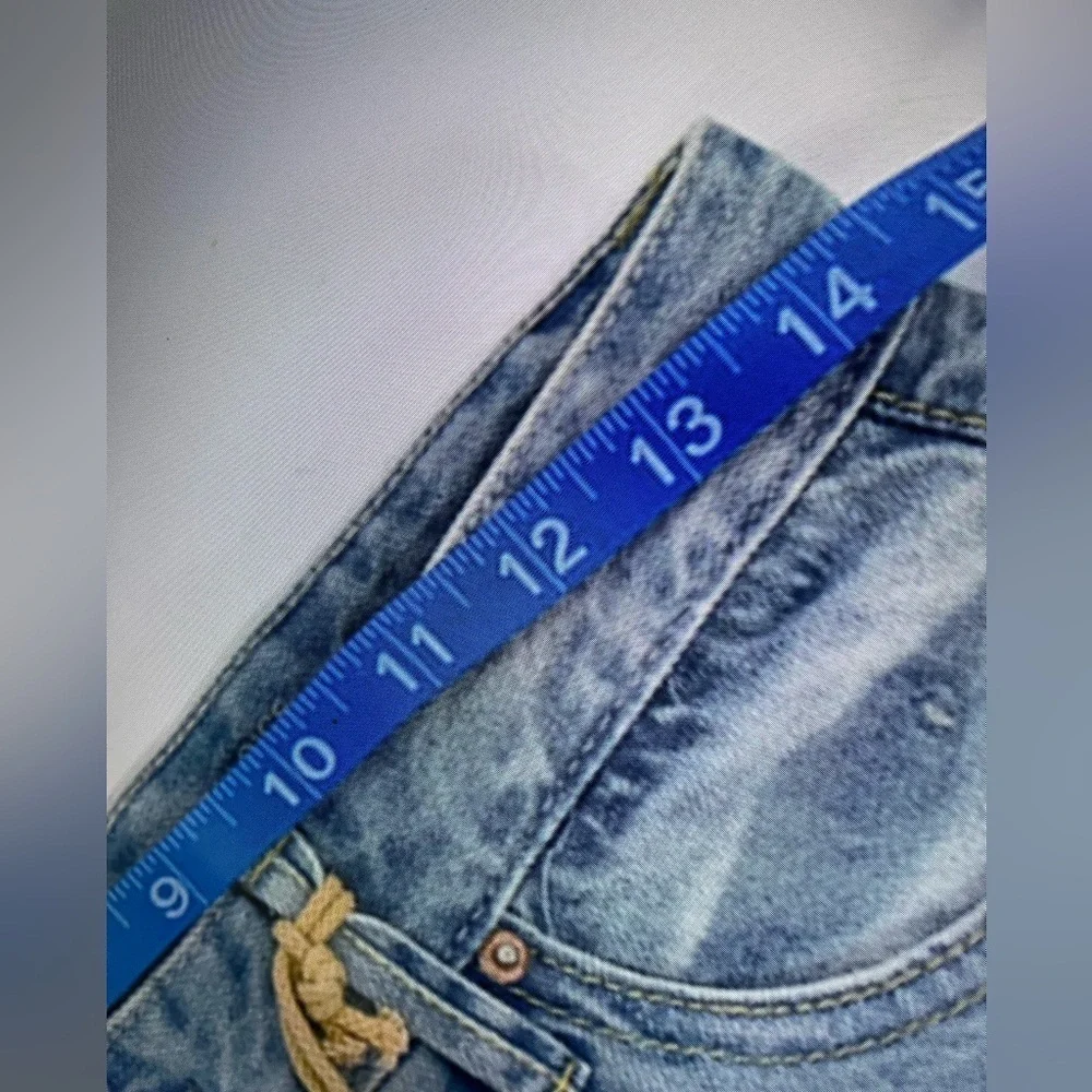 Vanilla Star Womens Vintage High Rise Distressed The Girlfriend Jeans Sz 7 NWT